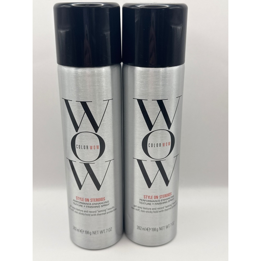 Color Wow Silver Style on Steroids Texture Finishing Spray 7oz 2pk New